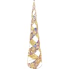 GIOCOPLAST NATALE - ALBERO PRESTIGE RAINBOW CON 1440 GOCCE DI LED BIANCO CALDO E NASTRO 150x34 cm, IP44
