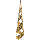 GIOCOPLAST NATALE - ALBERO PRESTIGE GOLD CON 1440 GOCCE DI LED BIANCO CALDO E NASTRO 150x34 cm, IP44