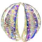 GIOCOPLAST NATALE - SFERA PRESTIGE RAINBOW CON 300 GOCCE DI LED BIANCO CALDO E NASTRO, 30 cm, IP44