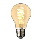 GIOCOPLAST NATALE - LAMPADINA VINTAGE DESIGN AMBRA A60 4W E27 CON SPIRALE LED BIANCO CALDO 19019035