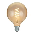 GIOCOPLAST NATALE - LAMPADINA VINTAGE DESIGN AMBRA G125 4W E27 CON SPIRALE LED BIANCO CALDO
