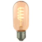 GIOCOPLAST NATALE - LAMPADINA VINTAGE DESIGN AMBRA T45 4W E27 CON SPIRALE LED BIANCO CALDO