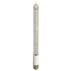GIOCOPLAST NATALE - TUBO NEVICATA BIFACCIALE 30 CM, 48 LED BIANCHI, ATTACCO E27, 220-230 VAC
