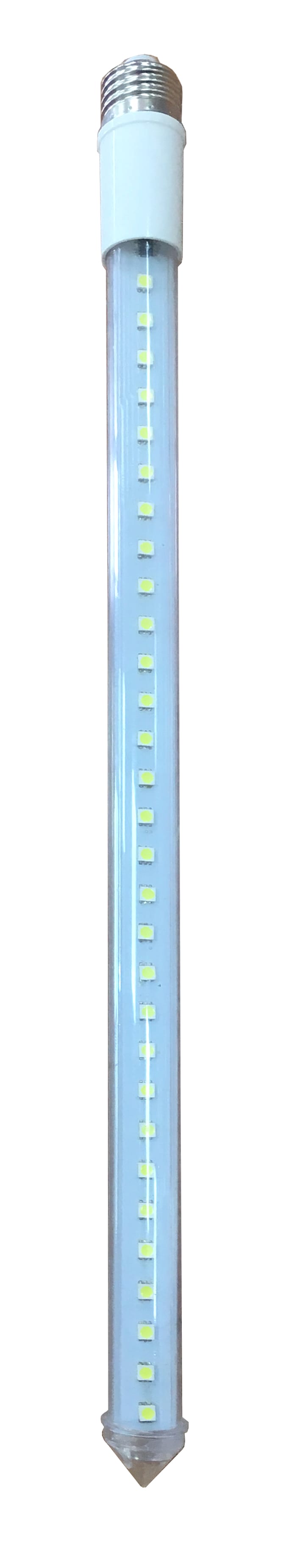 GIOCOPLAST NATALE - TUBO NEVICATA BIFACCIALE 50 CM, 60 LED BIANCHI, ATTACCO E27, 220-230 VAC