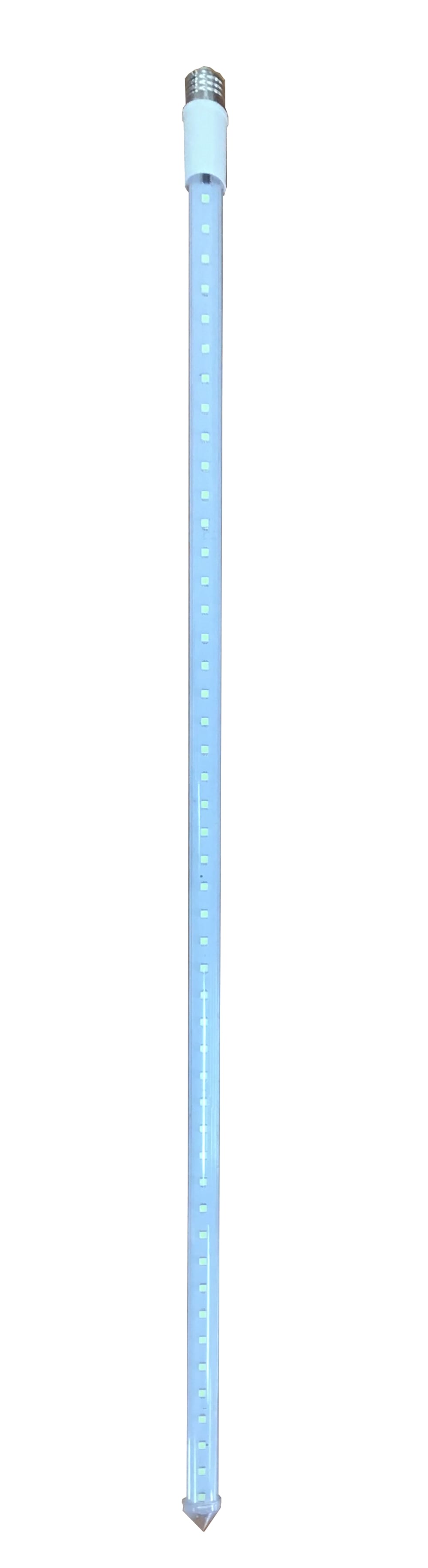 GIOCOPLAST NATALE - TUBO NEVICATA BIFACCIALE 100 CM, 96 LED BIANCHI, ATTACCO E27, 220-230 VAC