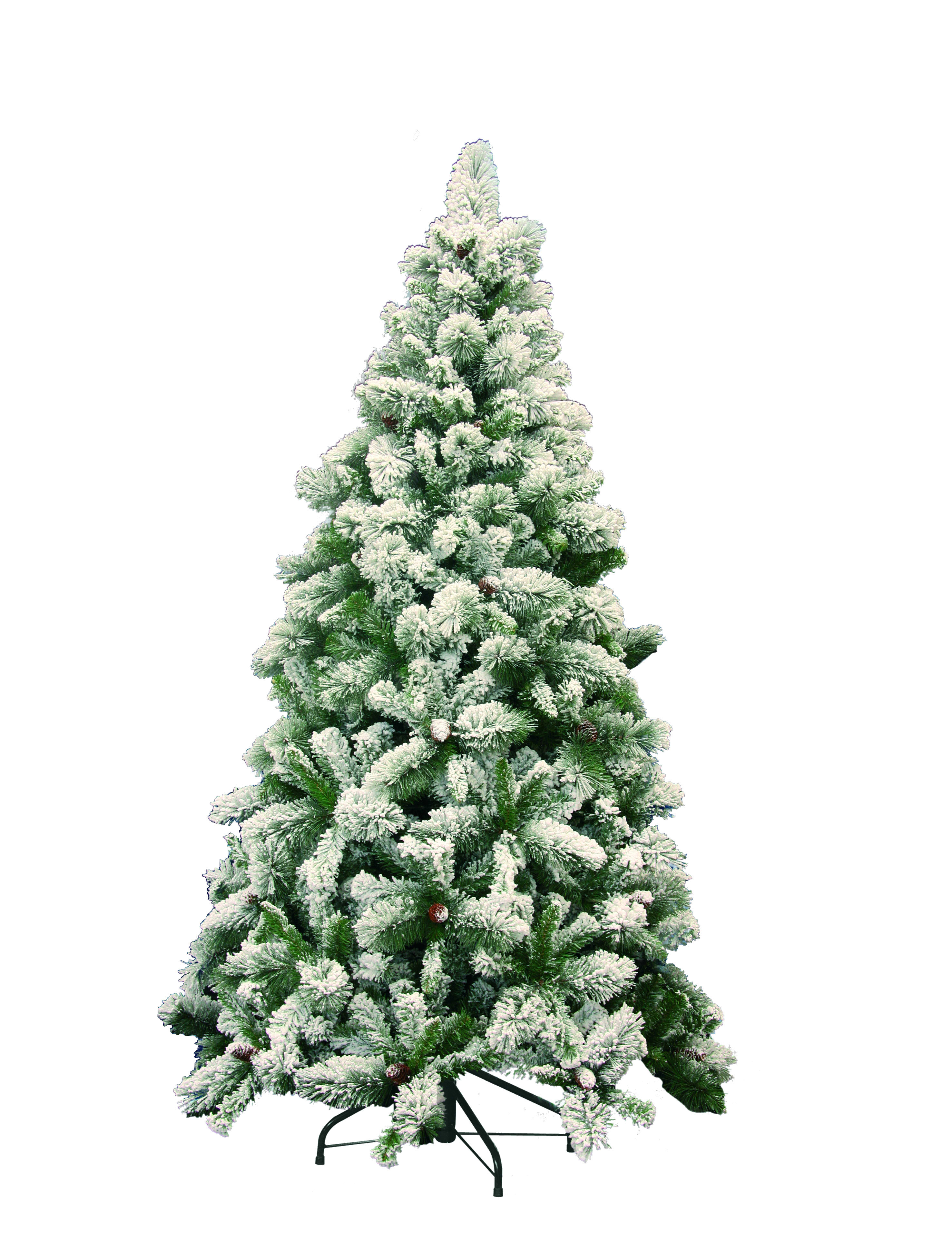 GIOCOPLAST NATALE - ALB. ''GERMOGLIATO'' INNEVATO, CM.210, 700 RAMI