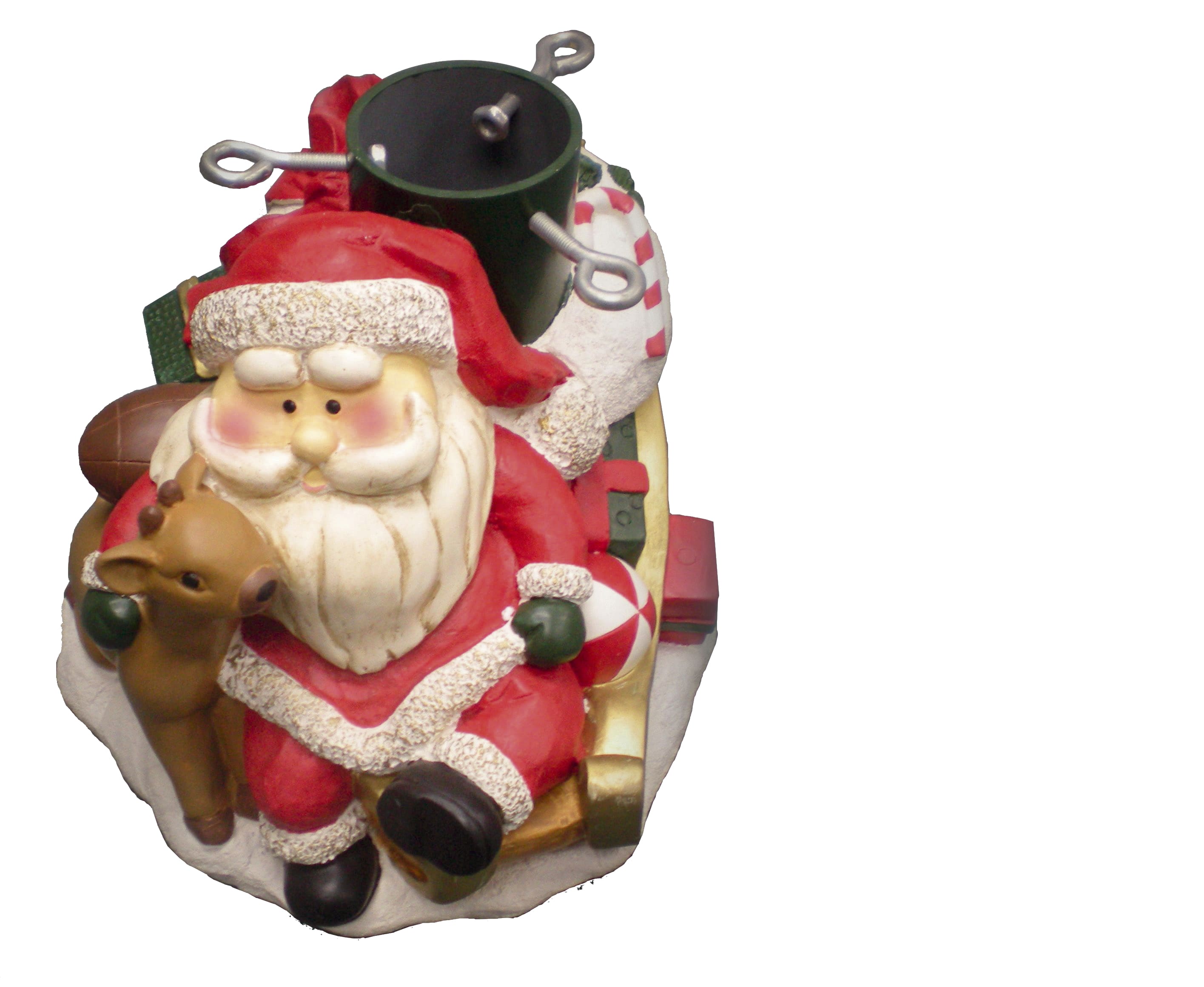 GIOCOPLAST NATALE - BASE PER ALBERO CON BABBO NATALE E RENNA 32,5X27,5X24,5CM