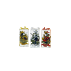 GIOCOPLAST NATALE - ASS. ALB. ADDOBBATO IN SCAT. CM.20, 3 COL. ASS.: 18 ROSSI, 18 ORO, 12 ARG.