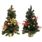 GIOCOPLAST NATALE - ALBERINO DECORATO ORO/ROSSO 30 CM, MOD. ASS.