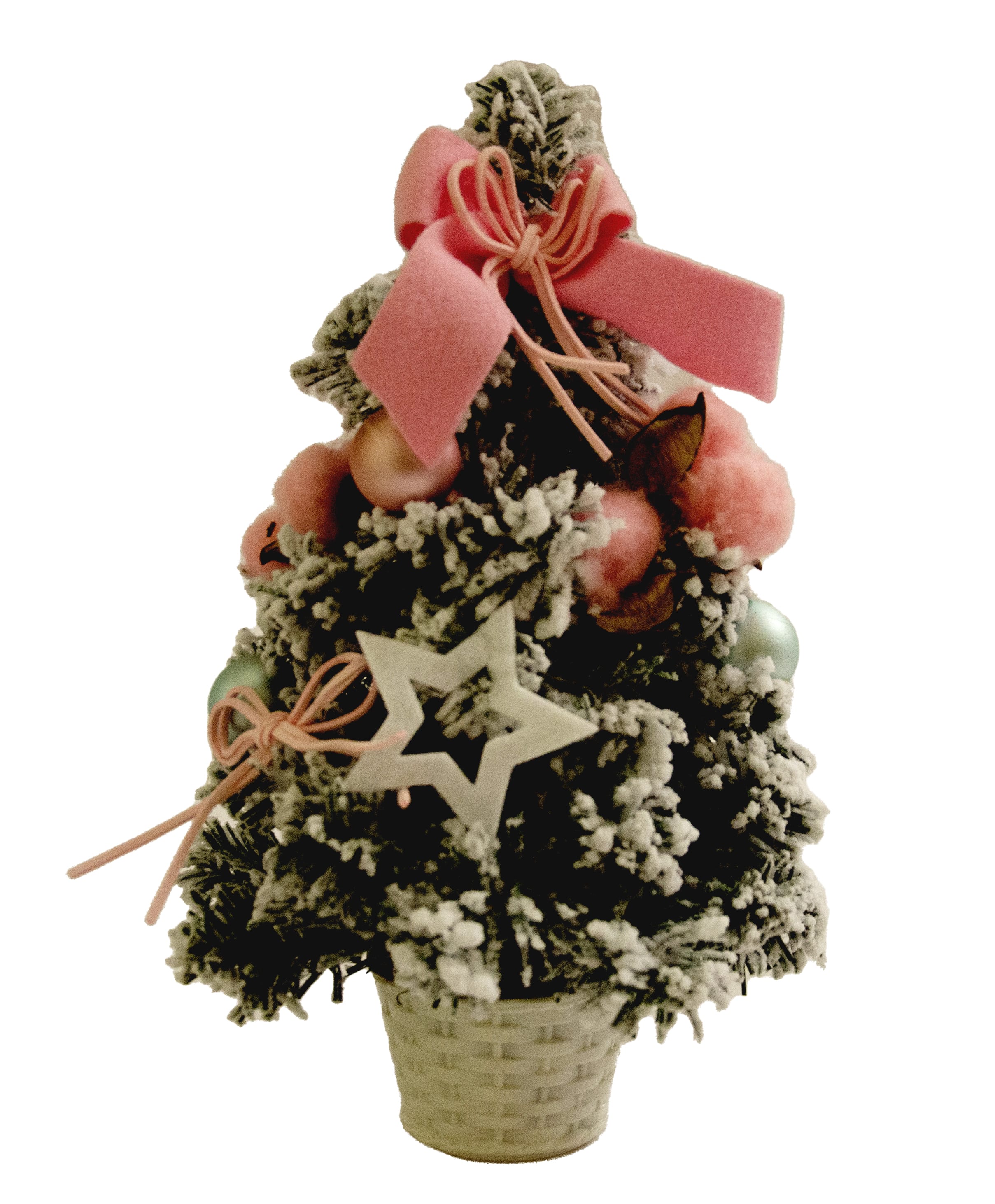 GIOCOPLAST NATALE - ALBERINO CON DECORI ROSA 30 CM