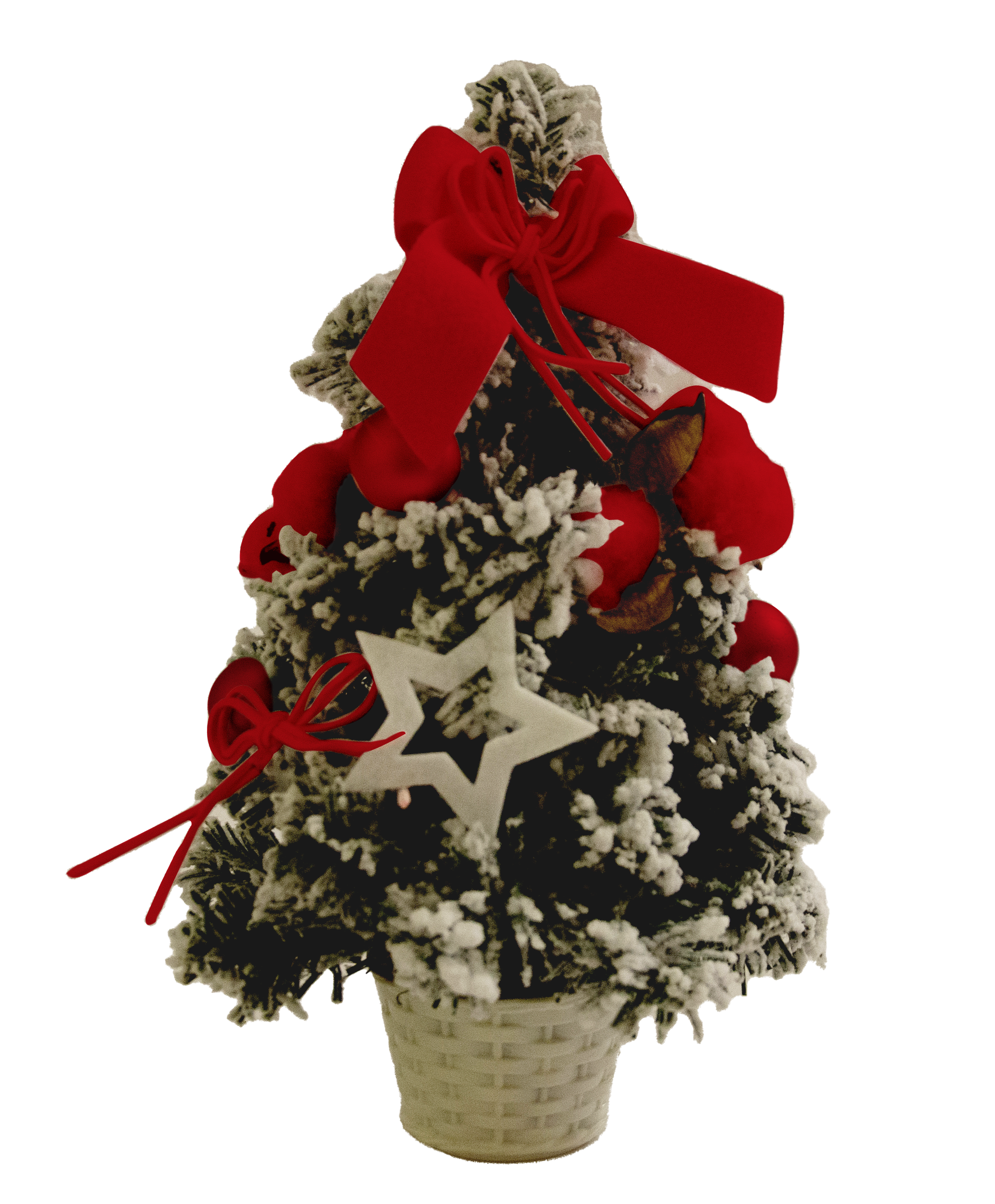 GIOCOPLAST NATALE - ALBERINO CON DECORI ROSSI 30 CM