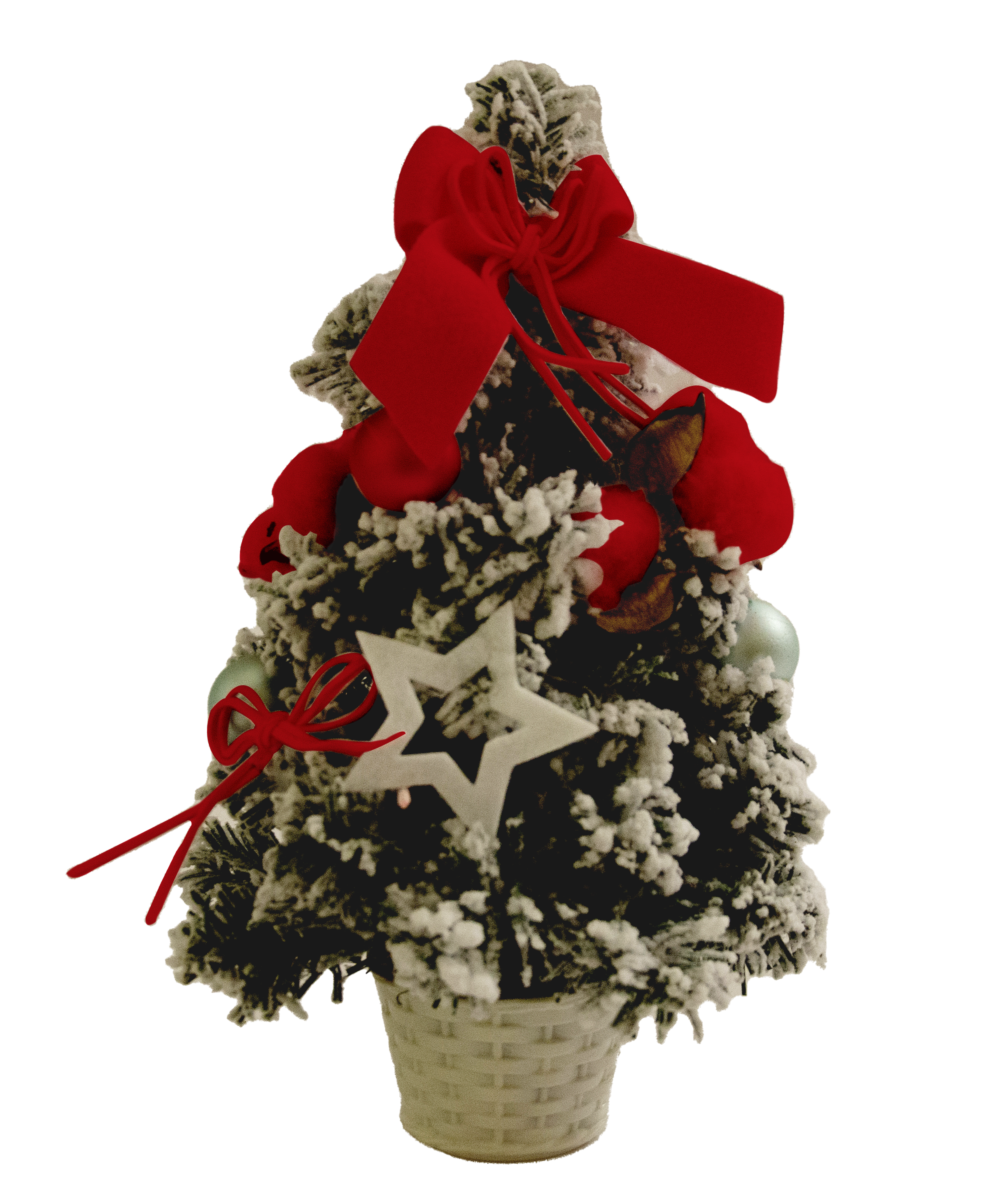 GIOCOPLAST NATALE - ALBERINO CON DECORI ROSSI 40 CM