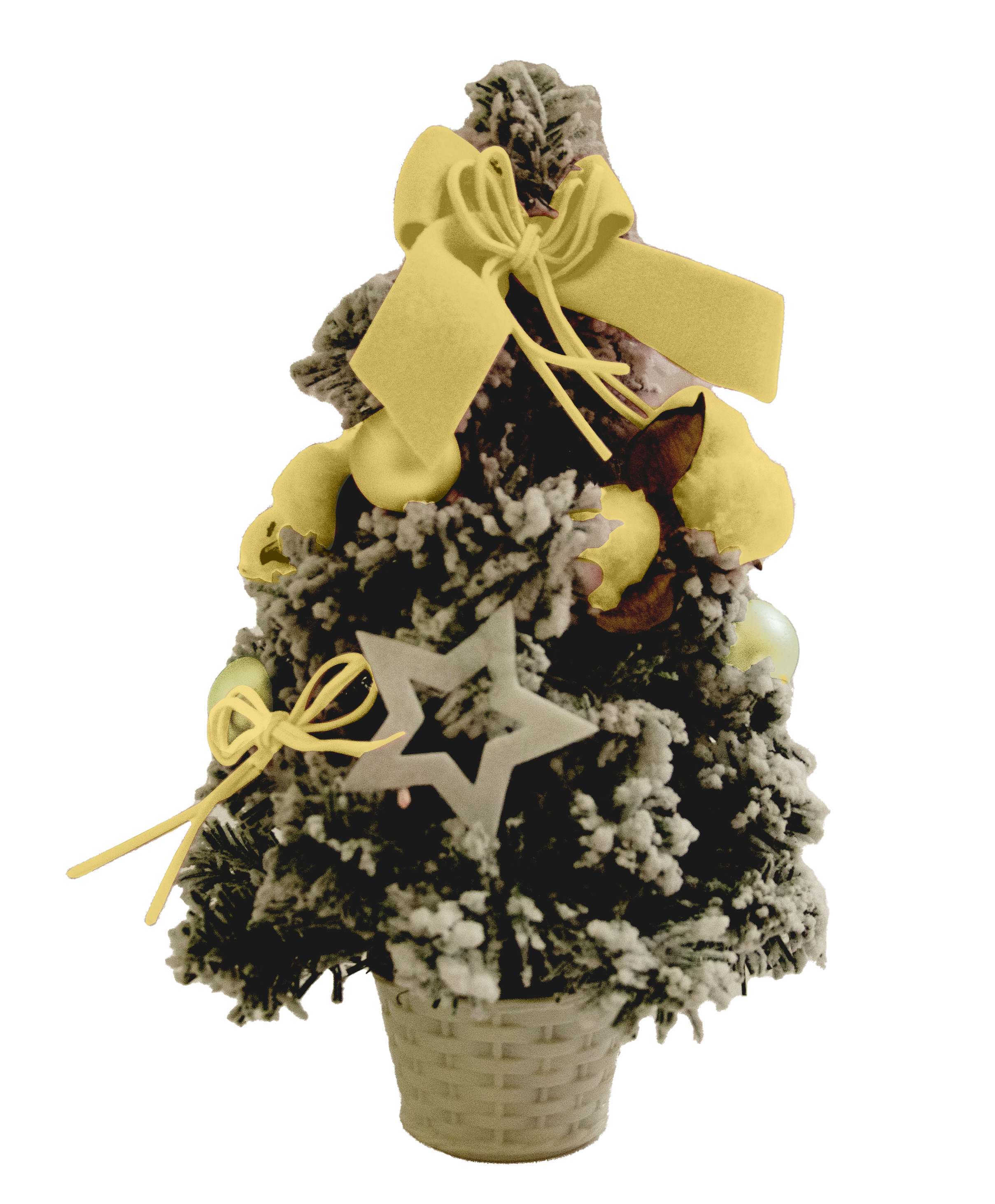 GIOCOPLAST NATALE - ALBERINO CON DECORI CHAMPAGNE 40 CM