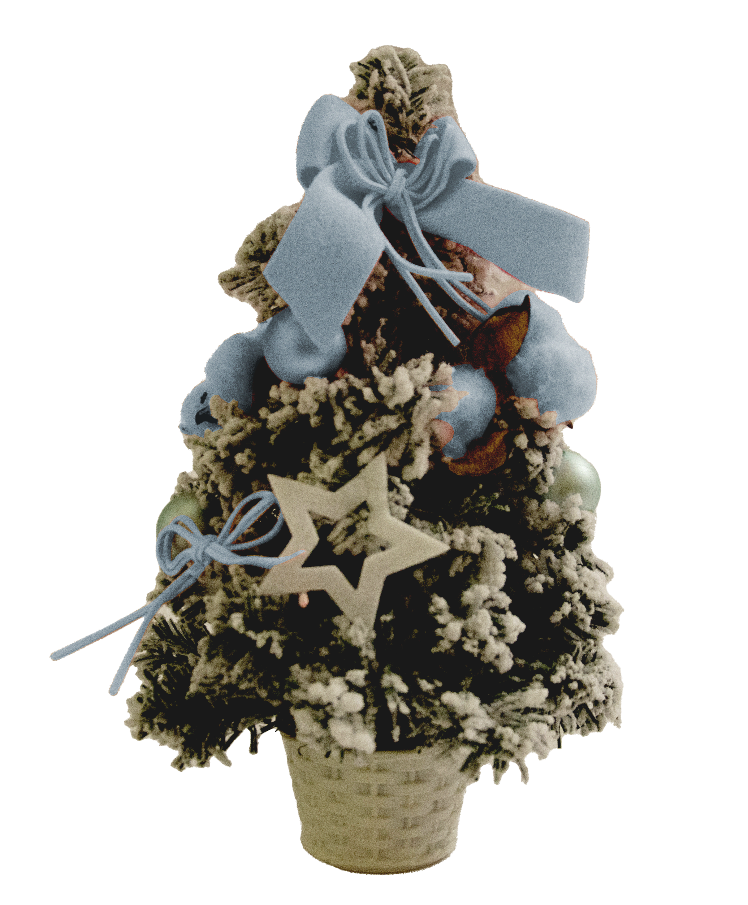 GIOCOPLAST NATALE - ALBERINO CON DECORI ICE BLUE 40 CM