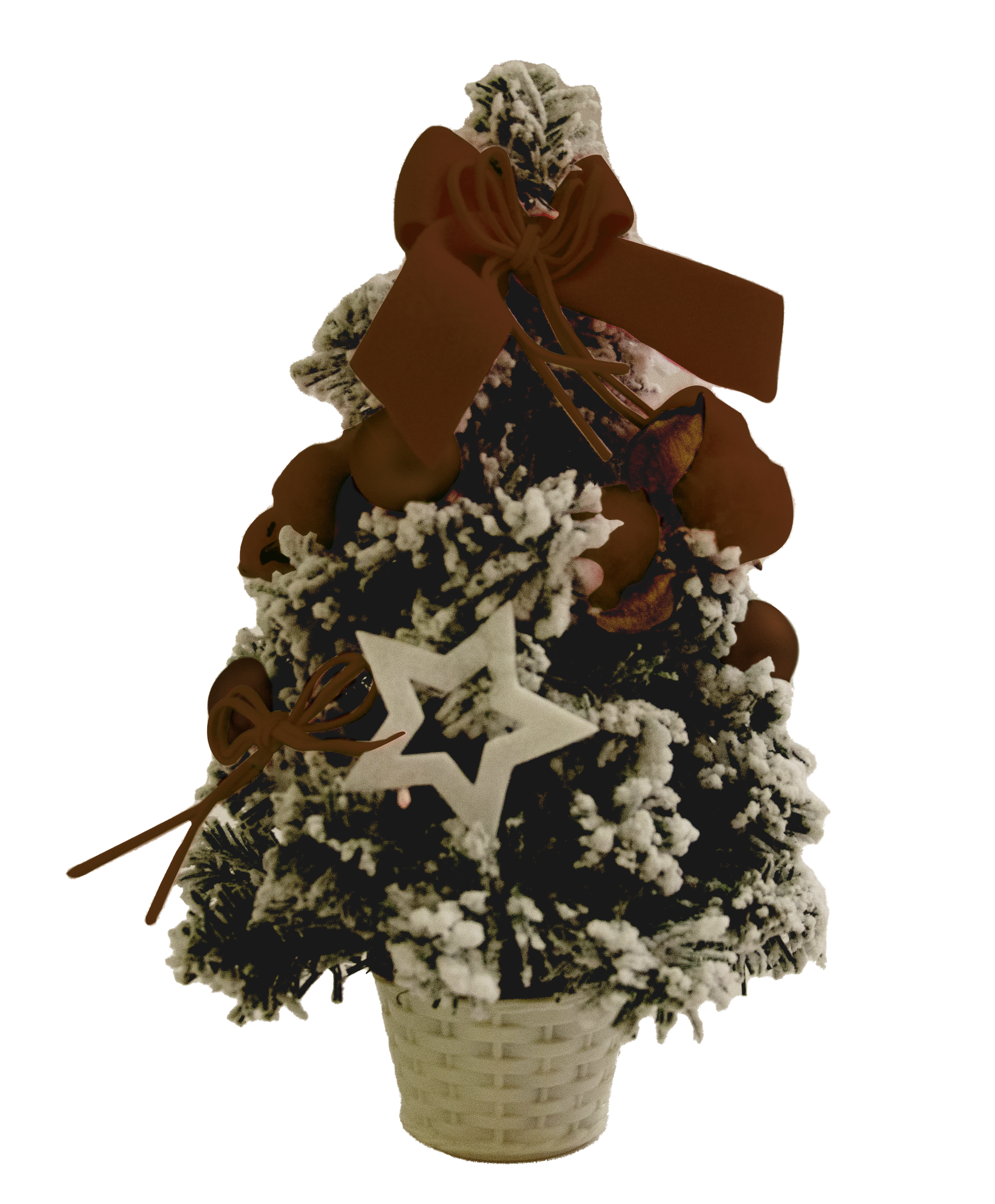 GIOCOPLAST NATALE - ALBERINO CON DECORI COFFEE 30 CM