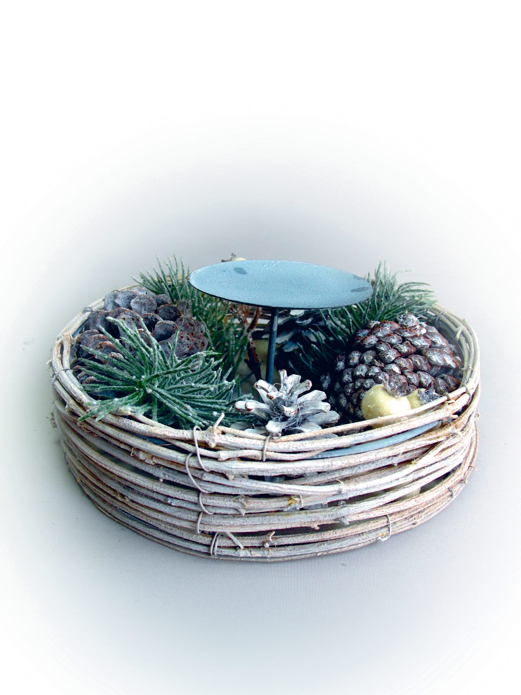 GIOCOPLAST NATALE - PORTACANDELA METALLO D20 CM