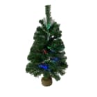 GIOCOPLAST NATALE - ALBERINO 60 CM A FIBRE OTTICHE MULTICOLOR CON BASE JUTA