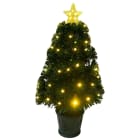 GIOCOPLAST NATALE - ALBERINO 60 CM CON FIBRE OTTICHE E LUCI LED BIANCO CALDO