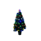 GIOCOPLAST NATALE - ALBERO 90 CM CON FIBRE OTTICHE E STELLE LED MULTICOLOR