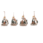 GIOCOPLAST NATALE - PAESAGGINO ''WOOD & CHARM'' DA APPENDERE, 25X20X6CM, 4 SOGG. ASS.