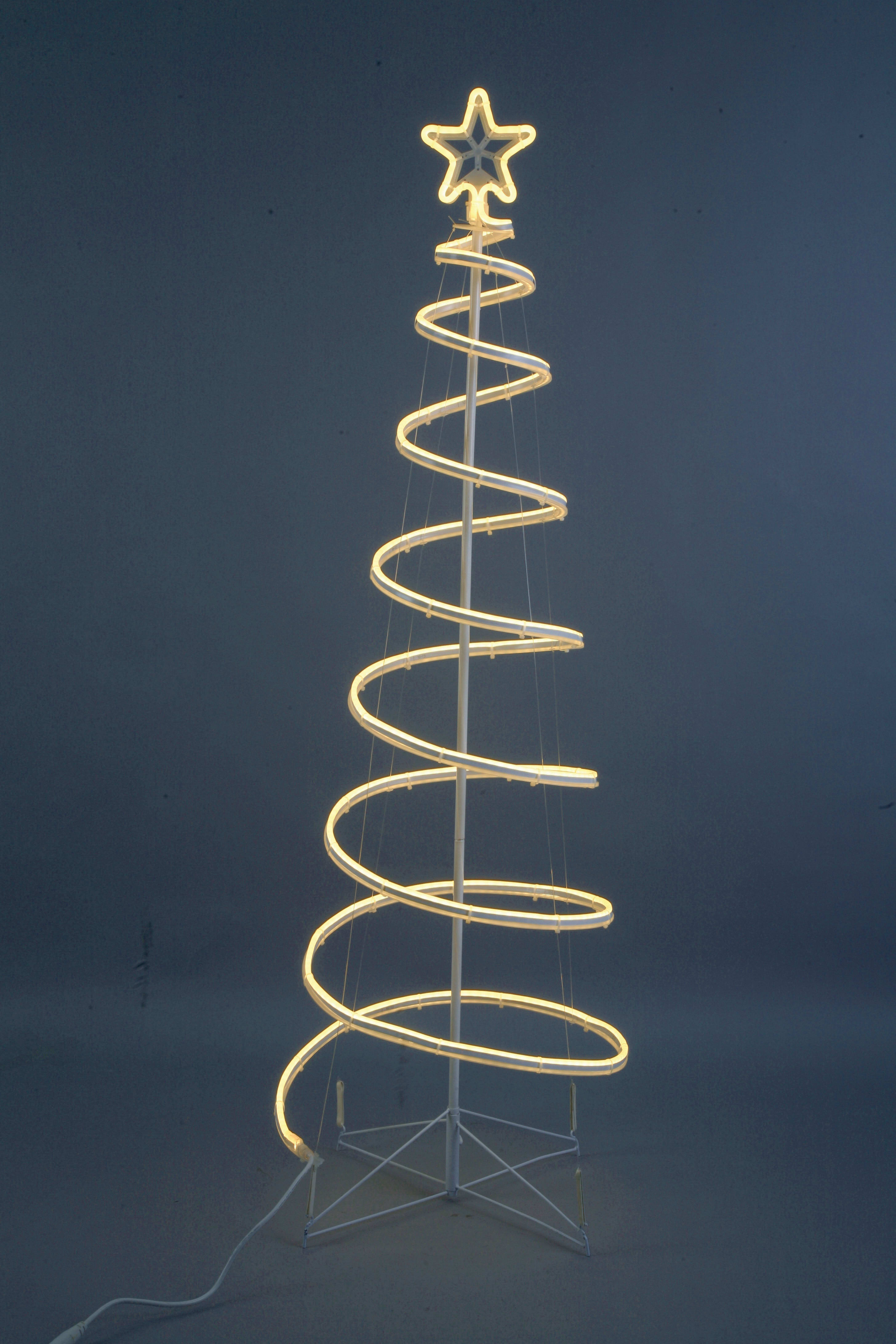 GIOCOPLAST NATALE - ALBERO SPIRALE CM 180 CON NEON FLEX BIANCO CALDO