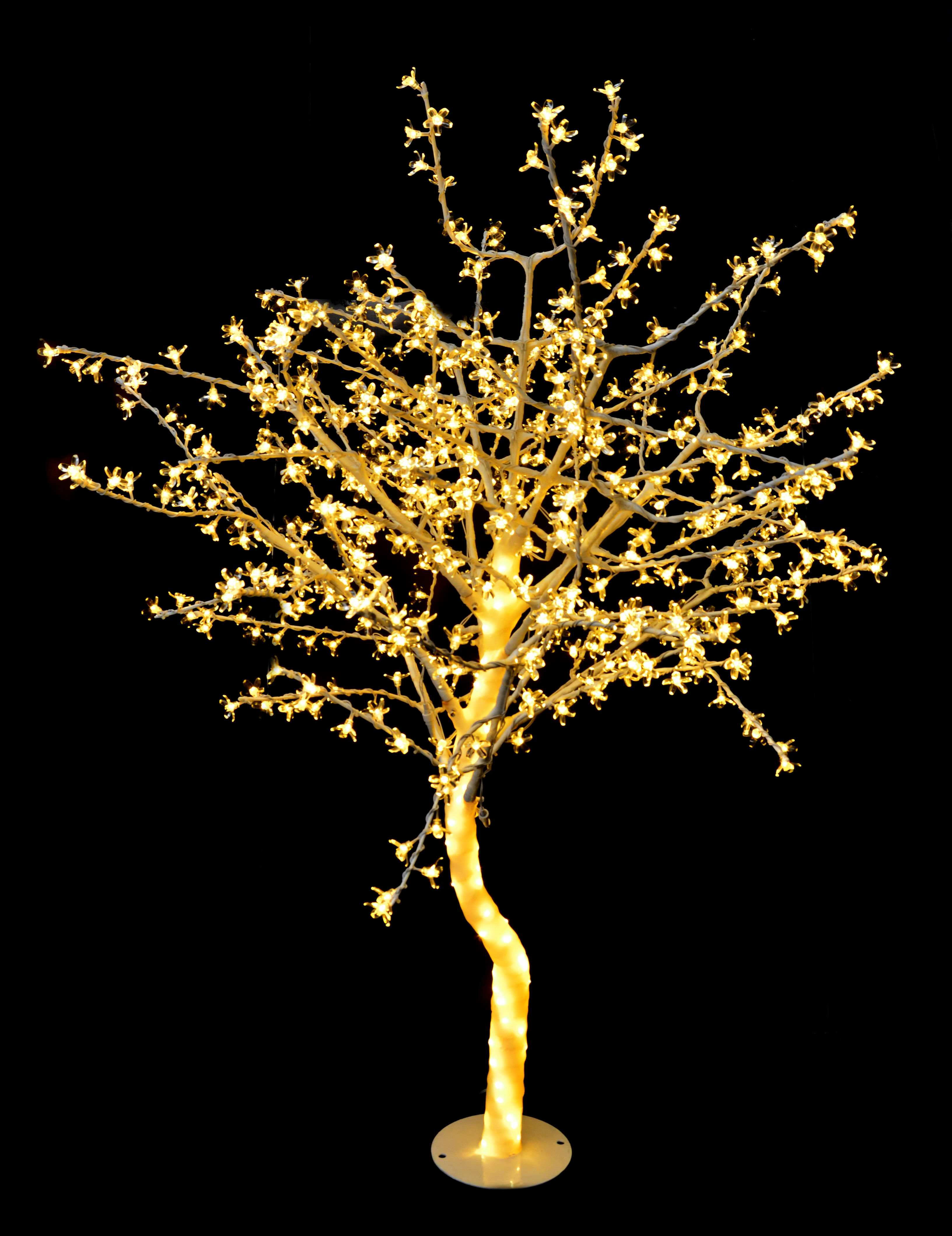 GIOCOPLAST NATALE - ALBERO CILIEGIO 180 CM CON 600 LED BIANCO CALDO C/TRASF. IP44