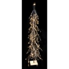 GIOCOPLAST NATALE - ALBERO STILIZZATO INNEVATO 90CM CON 80 LED BIANCO CALDO C/TRASF. IP44