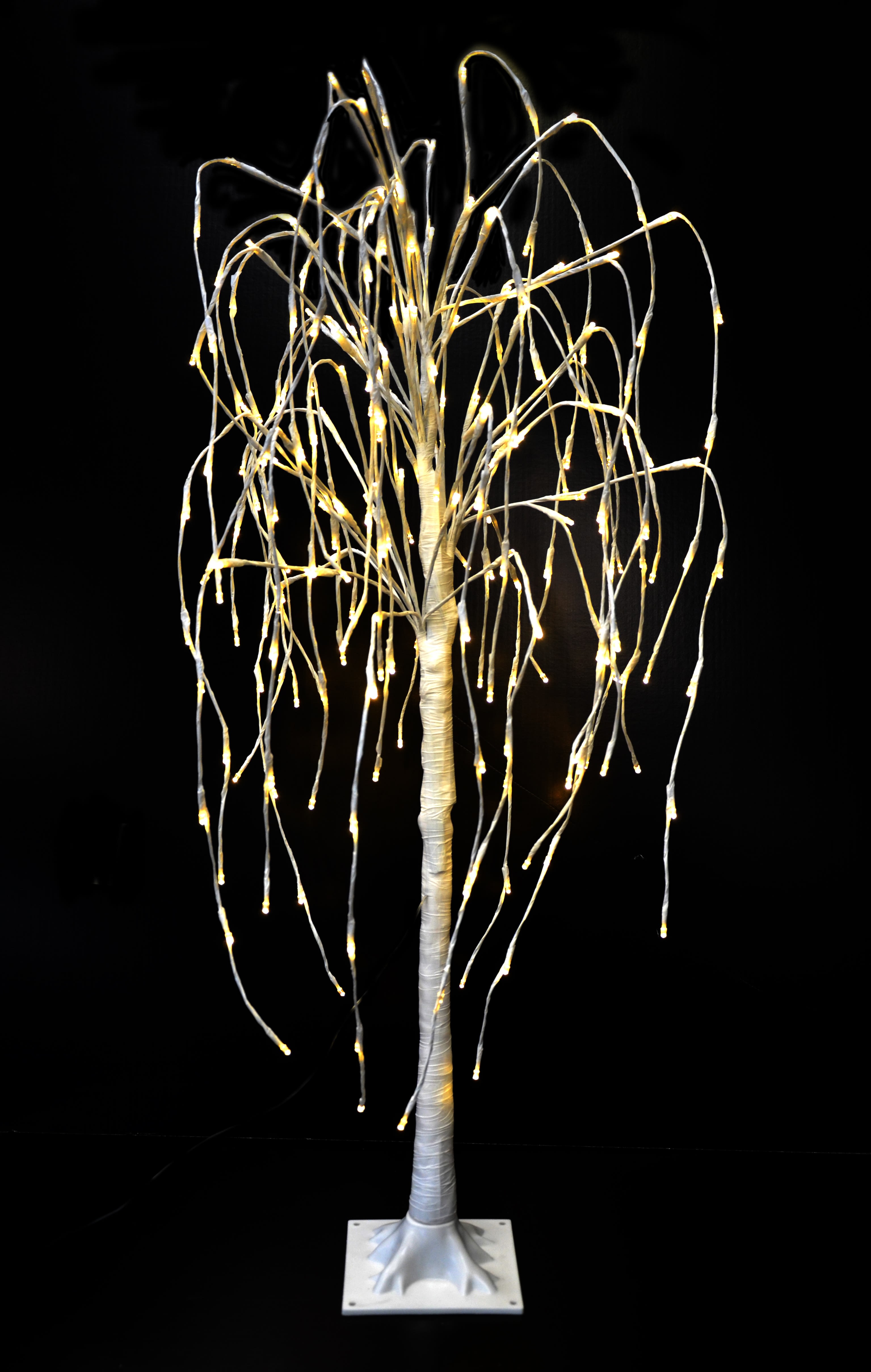 GIOCOPLAST NATALE - ALBERO SALICE 120CM CON 240 LED BIANCO CALDO C/TRASF. IP44