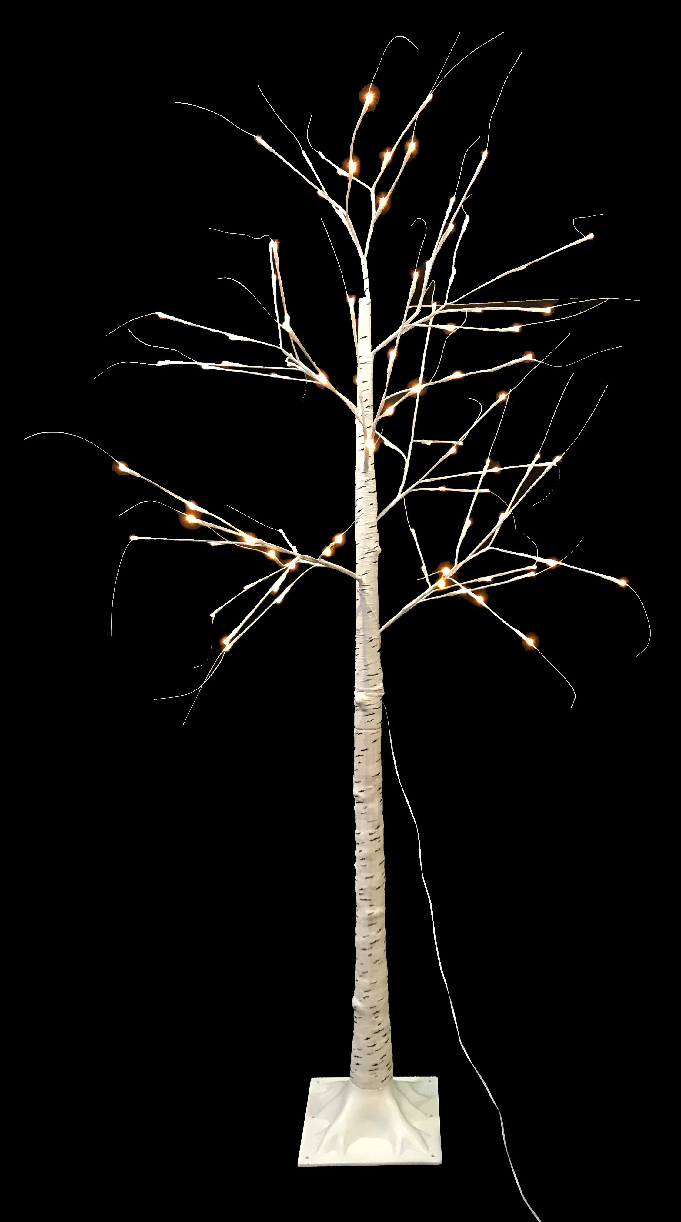 GIOCOPLAST NATALE - ALBERO STILIZZATO 150 CM CON 72 LED BIANCO CALDO C/TRASF IP44