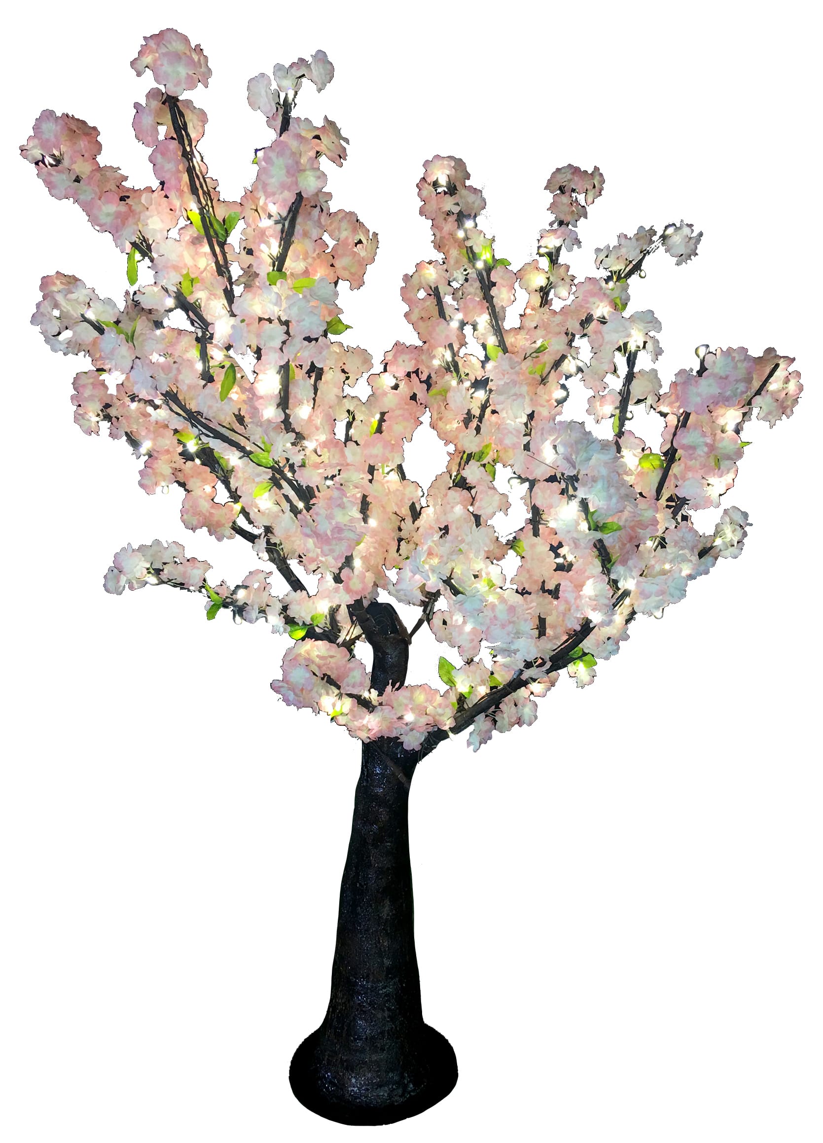 GIOCOPLAST NATALE - ALBERO ''SAKURA'' H. 150 CM , CON 336 LED BIANCO CALDO, C/TRASF. IP44