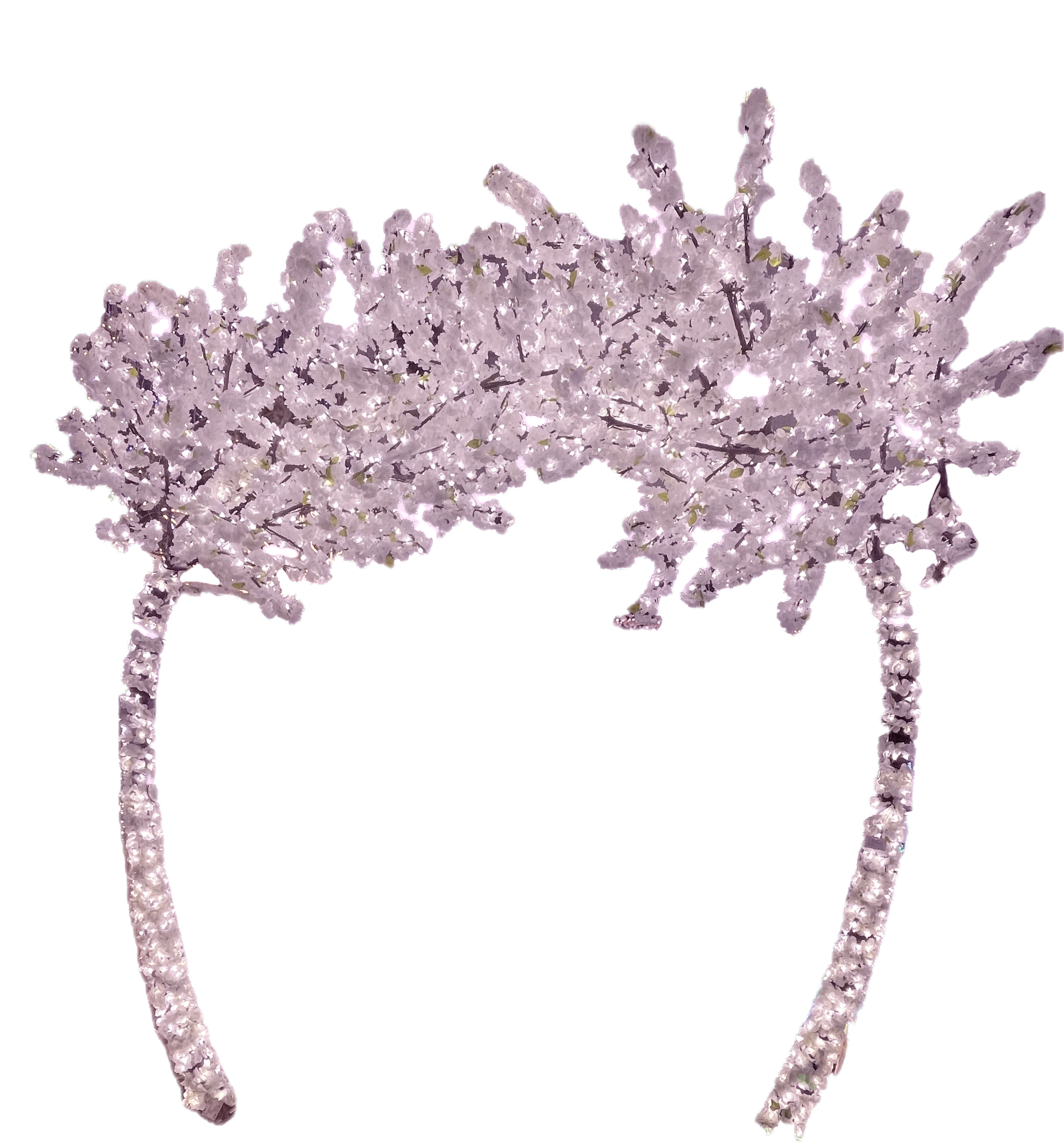 GIOCOPLAST NATALE - ARCO ''SAKURA BIANCO'' H. 260 x L. 320 CM , CON 2240 LED BIANCO CALDO, CON TRASF., USO EST/INT