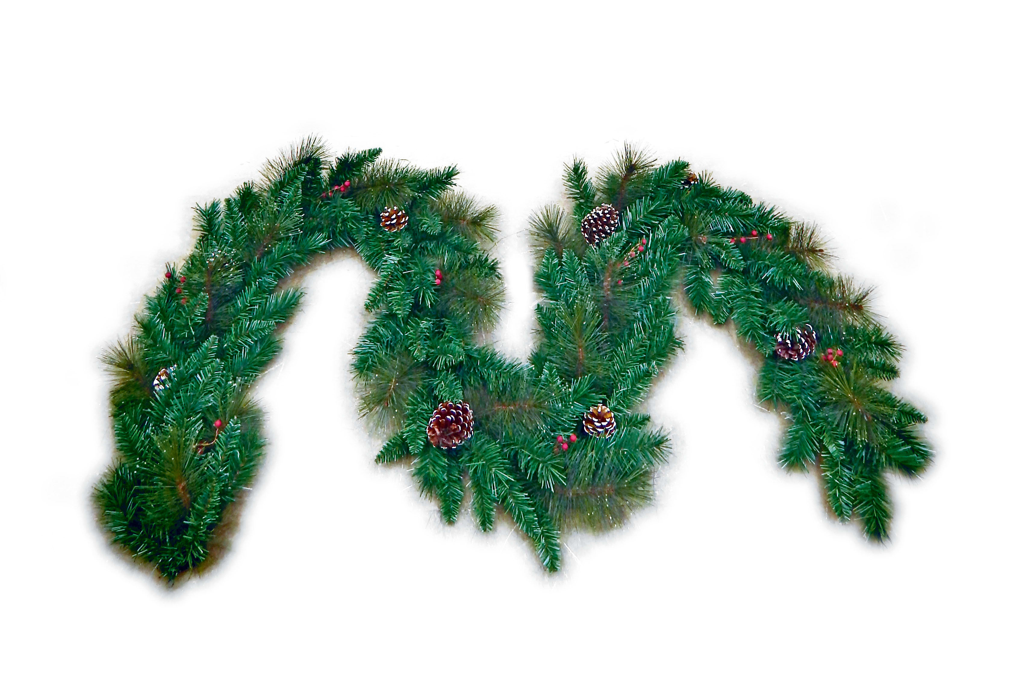 GIOCOPLAST NATALE - KOSMOS GERMOGLIATO CON PIGNE CM 270 X 30 32011925