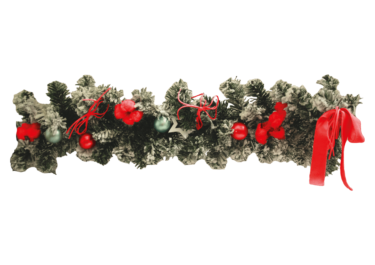 GIOCOPLAST NATALE - KOSMOS CON DECORI ROSSI 182 CM