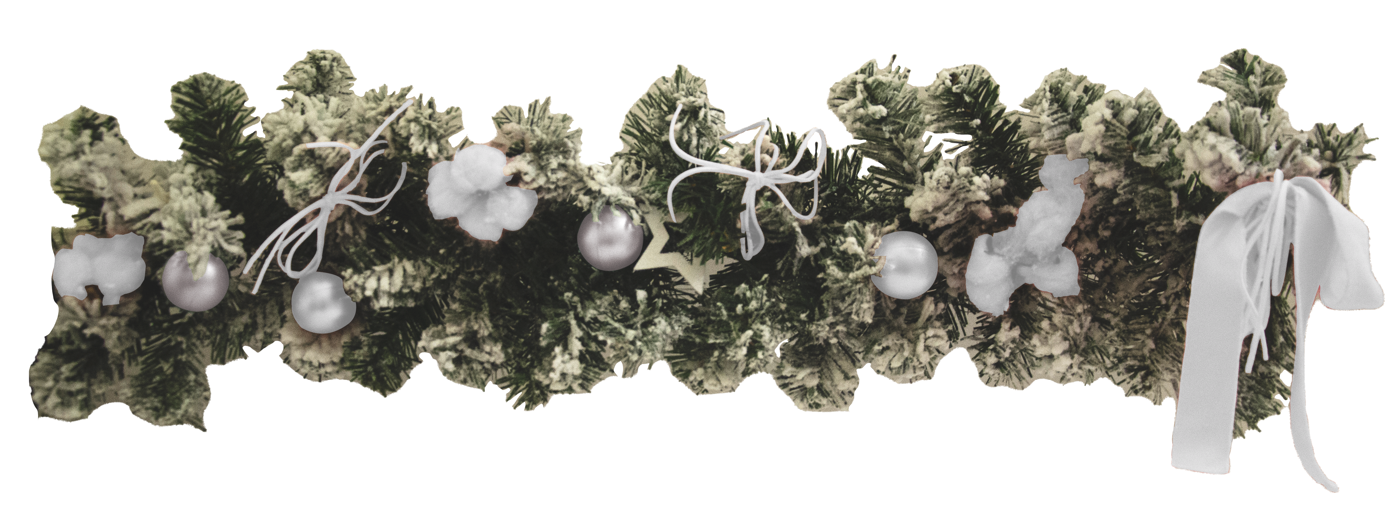 GIOCOPLAST NATALE - KOSMOS CON DECORI BIANCHI 182 CM