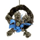 GIOCOPLAST NATALE - FUORIPORTA CON DECORI ICE BLUE CM 25