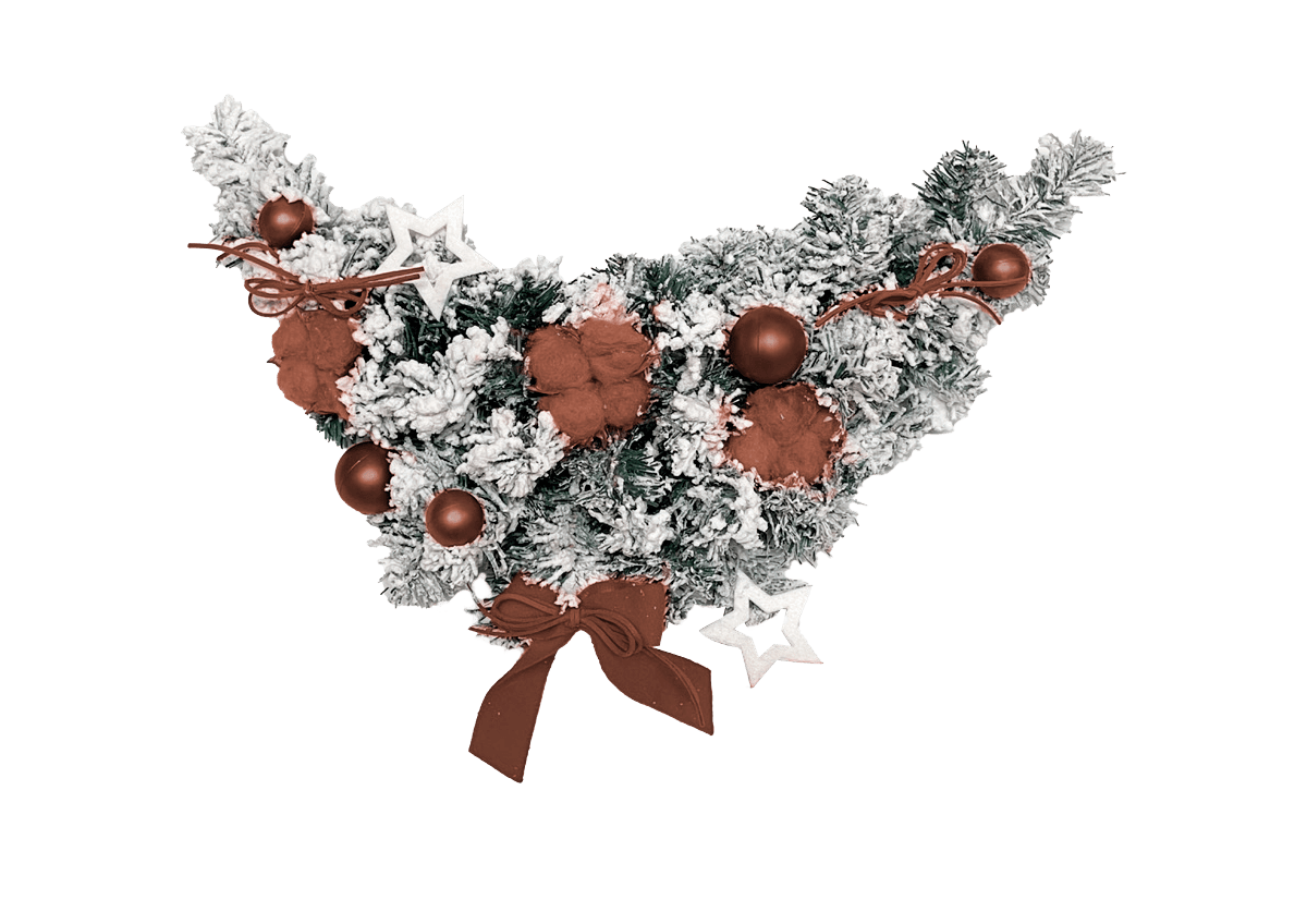 GIOCOPLAST NATALE - CENTROTAVOLA CON DECORI COFFEE CM 60