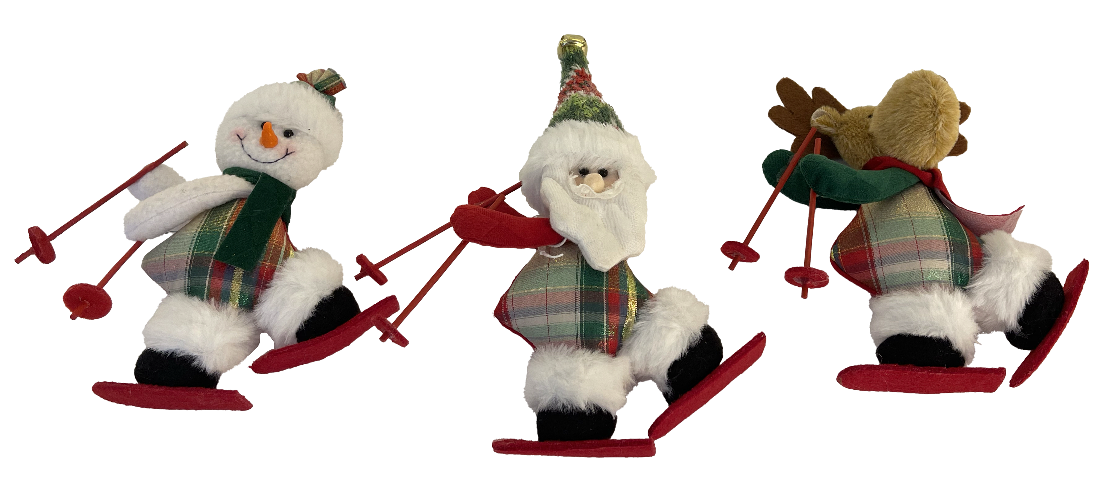 GIOCOPLAST NATALE - ADDOBBO SCIATORI, CM 26, 3 SOGG. ASS.