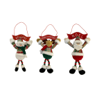 GIOCOPLAST NATALE - FUORIPORTA PUPAZZO, CM. 40, 3 SOGG. ASS.