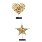 GIOCOPLAST NATALE - DECORAZIONE C/STAND NATURALE 2 DES ASS 30X7XH40