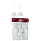 GIOCOPLAST NATALE - 12 BATUFFOLI NEVE DA APPENDERE, D.5CM. IN BUSTA