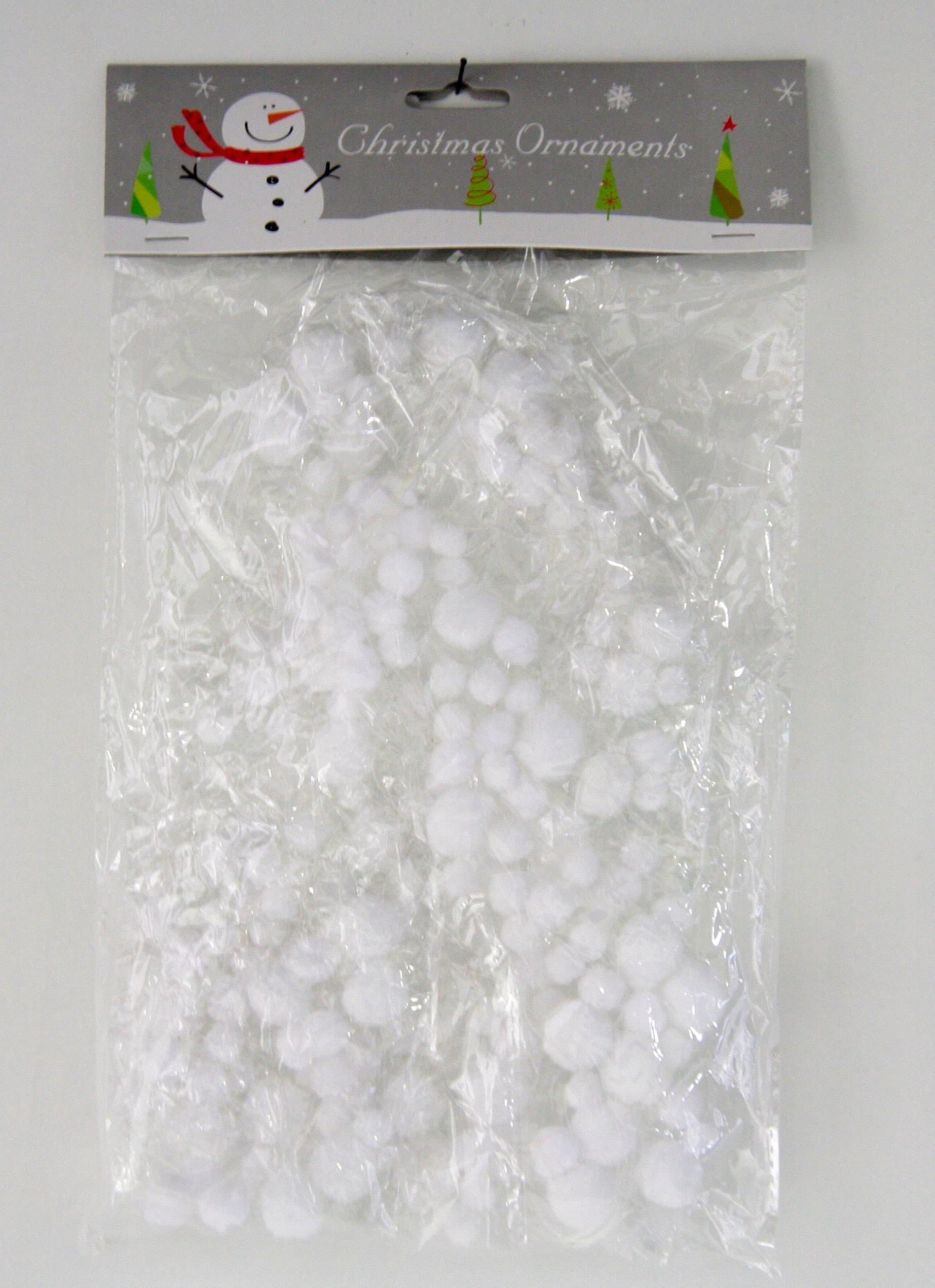 GIOCOPLAST NATALE - FILI INNEVATI C/BATUFFOLI BIANCHI, CM.120