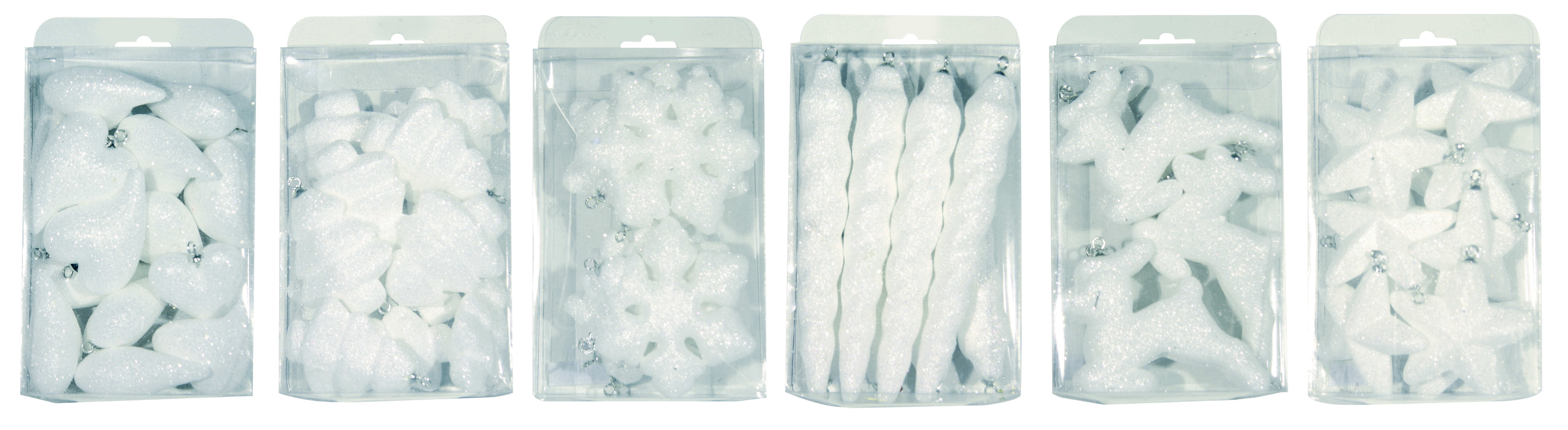 GIOCOPLAST NATALE - SCAT. C/10/12/14 SOGG. BIANCHI C/GLITTER, 6 ASS.