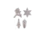 GIOCOPLAST NATALE - ADDOBBO GLITTER ARG. CM.10-15, 4 SOGG. ASS., IN EXPO DA 36PZ.