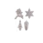 GIOCOPLAST NATALE - ADDOBBO GLITTER ARG. CM.10-15, 4 SOGG. ASS., IN EXPO DA 36PZ.