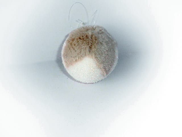 GIOCOPLAST NATALE - SFERA BIANCA-GRIGIA CM 11