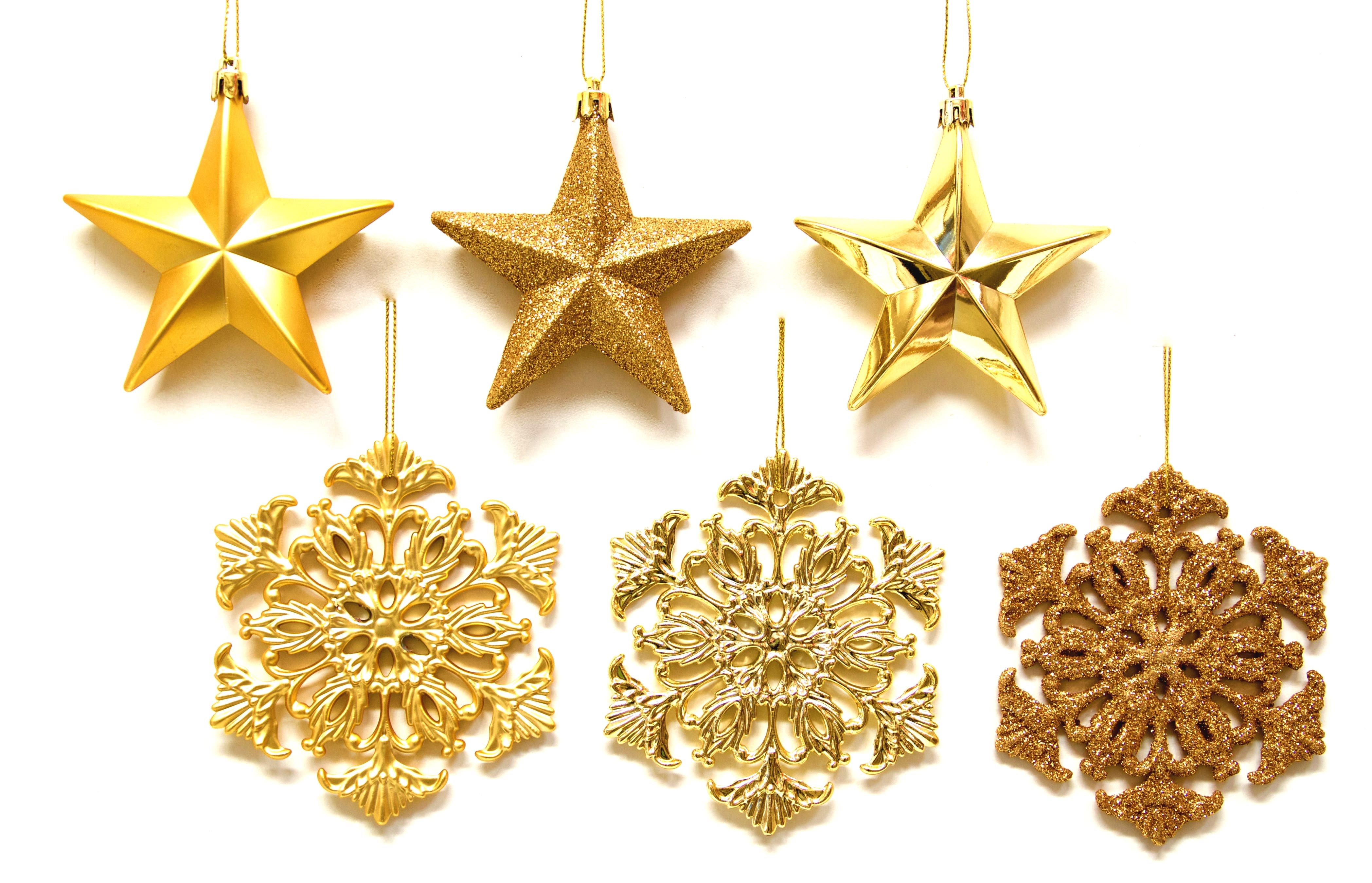 GIOCOPLAST NATALE - PENDENTE ORO CM 10 - ASS FIOCCHI E STELLINE - IN DISPLAY DA 72 PZ