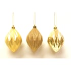 GIOCOPLAST NATALE - PENDENTE DIAMANTE ORO CM 11 - IN DISPLAY DA 15 PZ