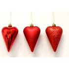 GIOCOPLAST NATALE - PENDENTE CUORE ROSSO CM 11 - IN DISPLAY DA 24 PZ