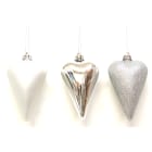 GIOCOPLAST NATALE - PENDENTE CUORE ARGENTO CM 11 - IN DISPLAY DA 24 PZ 33015346