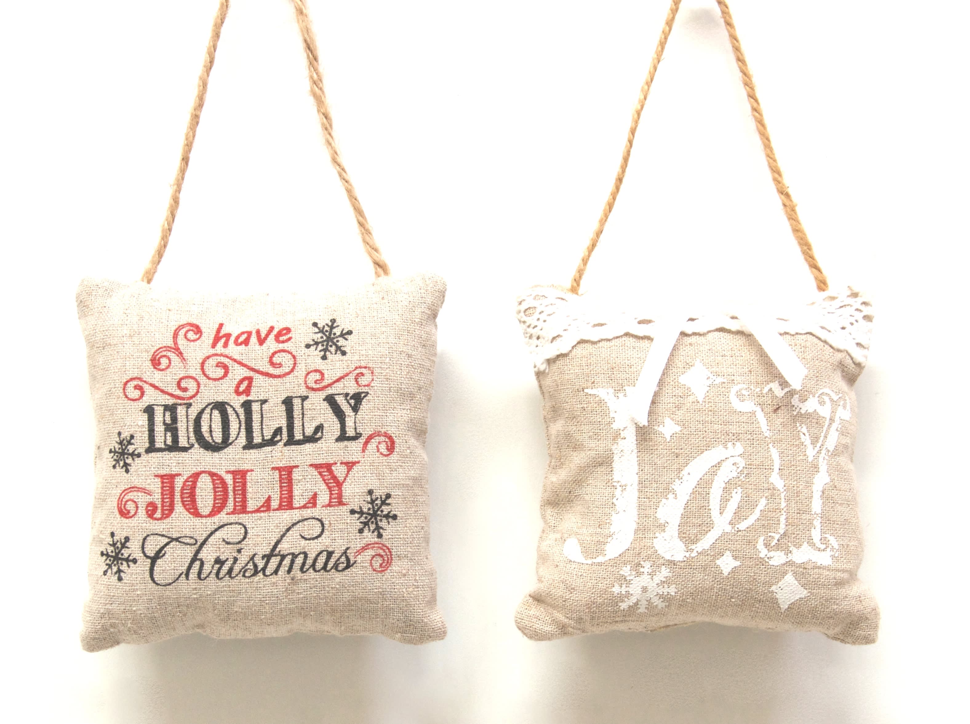 GIOCOPLAST NATALE - ADDOBBO CUSCINETTO COUNTRY CM 10 - 2 ASS - IN DISPLAY DA 24 PZ 33015380